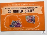 United States, 20 Different Stamps, Unopened Envelope