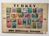 Turkey, T202, 200 Different Stamps, Unopened Envelope