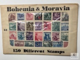 Bohemia & Moravia, B-39, 150 Different Stamps, Unopened Envelope