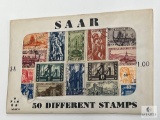 SAAR, S-8, 50 Different Stamps, Unopened Envelope