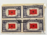 # 918 - 1943 Overrun Countries: 5c Flag of Albania, Set of Four Stamps