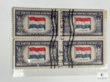 # 913 - 1943 Overrun Countries: 5c Flag of Netherlands Set of Four Stamps
