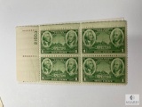# 785 - 1936 1c Army and Navy: Washington and Greene, Mt Vernon Plate Block of Four Stamps