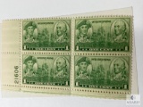 # 790 - 1936 1c Army and Navy: John Paul Jones and John Barry Plate Block of Four Stamps