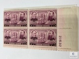 # 792 - 1937 3c Army and Navy: Farragut and Porter Plate Block of Four Stamps