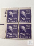 BK101 - 1938 73c Thomas Jefferson Plate Block of Four Stamps