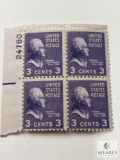 BK101 - 1938 73c Thomas Jefferson Plate Block of Four Stamps