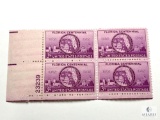 #927 - 1945 3c Florida Statehood Plate Block of Four Stamps