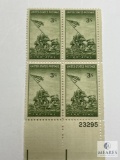 #929 - 1945 3c US Armed Forces: Iwo Jima Plate Block of Four Stamps