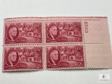 #931 - 1945 2c Roosevelt and Little White House Plate Block of Four Stamps