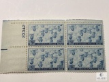 #935 1945 3c US Armed Forces: Navy Plate Block of Four Stamps