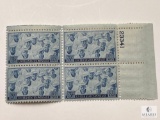 #935 1945 3c US Armed Forces: Navy Plate Block of Four Stamps
