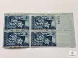 #938 - 1945 3c Texas Statehood Plate Block of Four Stamps