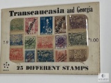 Transcaucasia and Georgia, T-9, 25 Different Stamps, Unopened Envelope