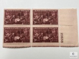#949 - 1947 3c The Doctor Plate Block of Four