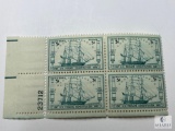 #951 - 1947 3c U.S. Frigate Constitution Plate Block of Four Stamps