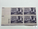 #954 - 1948 3c California Gold Rush Centennial Plate Block of Four Stamps