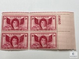 #962 - 1948 3c Francis Scott Key Plate Block of Four Stamps