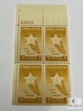 #969 - 1948 3c Gold Star Mothers Plate Block of Four Stamps
