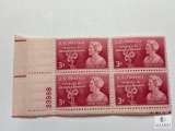 #977 1948 3c Moina Michael Poppy Campaign Block of Four Stamps