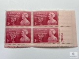 #977 - 1948 3c Moina Michael Poppy Campaign Block of Four Stamps