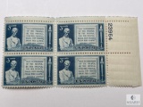 #978 1948 Lincoln Gettysburg Address 3c Block of Four Stamps