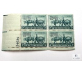 #981 - 1949 3c Minnesota Territory Plate Block of Four Stamps