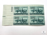 #981 - 1949 3c Minnesota Territory Plate Block of Four Stamps