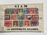 Siam, S-11, 50 Different Stamps, Unopened Envelope