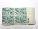 #984 - 1949 3c Annapolis Tercentenary Plate Block of Four Stamps