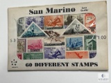 San Marino, S-3, 60 Different Stamps, Unopened Envelope