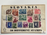Slovakia, S-6, 50 Different Stamps, Unopened Envelope
