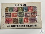 SIAM, S-11, 50 Different Stamps, Unopened Envelope