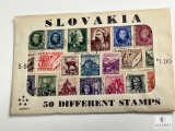 Slovakia, S-6, 50 Different Stamps, Unopened Envelope