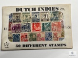 Dutch Indies, D-1, 50 Different Stamps, Unopened Envelope