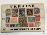 Ukraine, U-6, 40 Different Stamps, Unopened Envelope