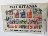 Mauritania, M-6, 25 Different Stamps, Unopened Envelope