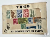 TOGO, T-7, 35 Different Stamps, Loose In Envelope