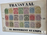 Transvaal, T-4, 25 Different Stamps, Unopened Envelope