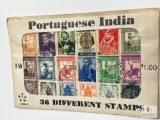 Portuguese India, P-10, 36 Different Stamps, Unopened Envelope