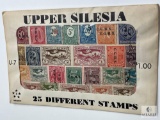 Upper Silesia, U-7, 25 Different Stamps, Unopened Envelope