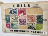 Chile, C-9, 80 Different Stamps, Loose In Envelope