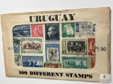 Uruguay, U-1, 100 Different Stamps, Unopened Envelope