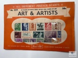 Art & Artists, 20 Different Stamps Picturing Great Artists and Works of Art