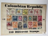 Colombian Republic, C202, 110 Different Stamps, Unopened Envelope