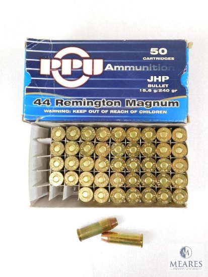 PPU .44 Magnum Ammo 240 Grain JHP Partial Box of 45 Rounds