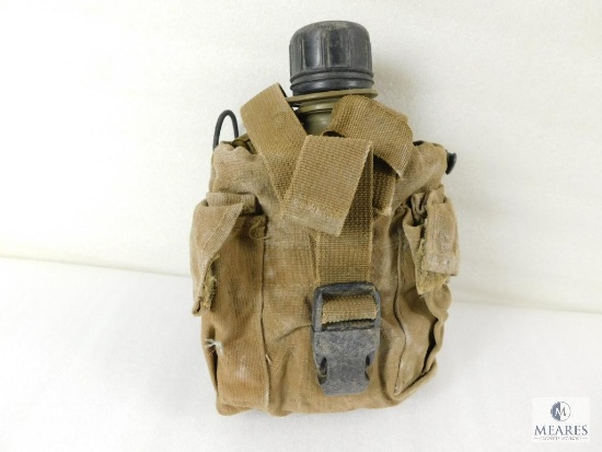 Military Canteen with Canvas Pouch
