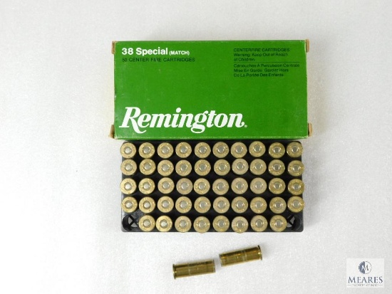50 Rounds Remington .38 SPL 148 Grain Lead Wadcutter Ammo