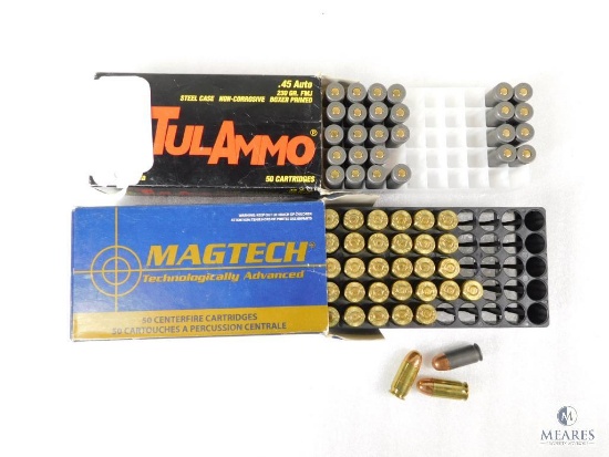60 Rounds TulAmmo and Magtech .45 ACP 230 Grain Ammo