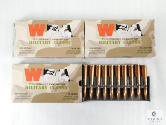 Wolf Military Classic .303 British 174 Grain FMJ 60 Rounds Total